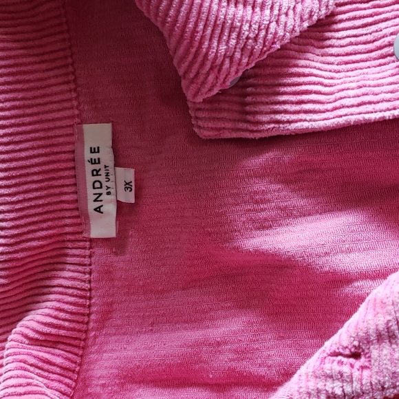 PINK CORDUROY JACKET - Picture 2 of 5